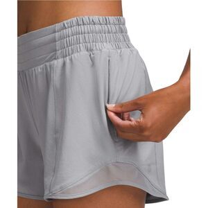 Lululemon Hotty Hot High-Rise Lined Short 4" Rhino Grey